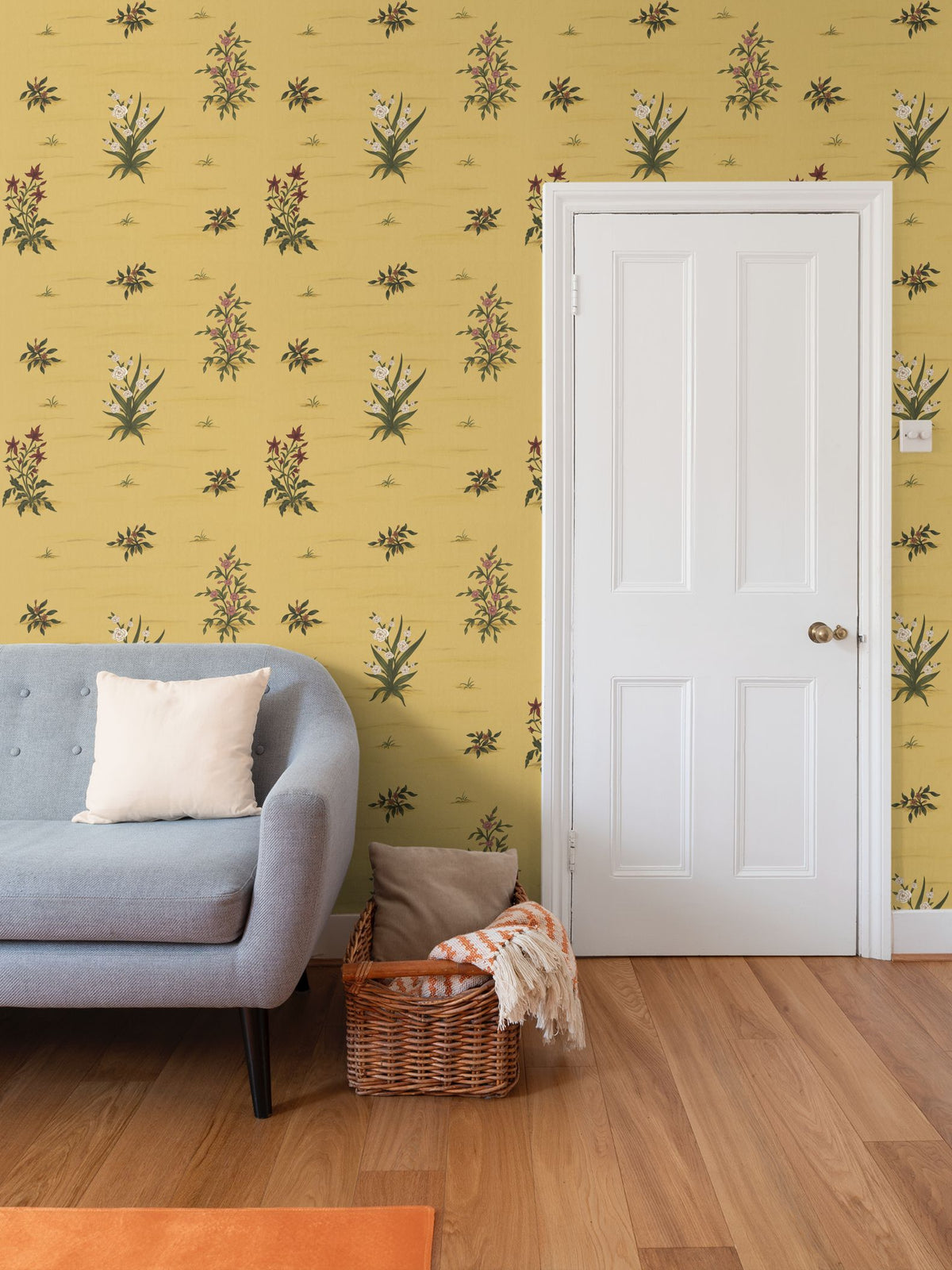 Yellow Floral Wallpaper