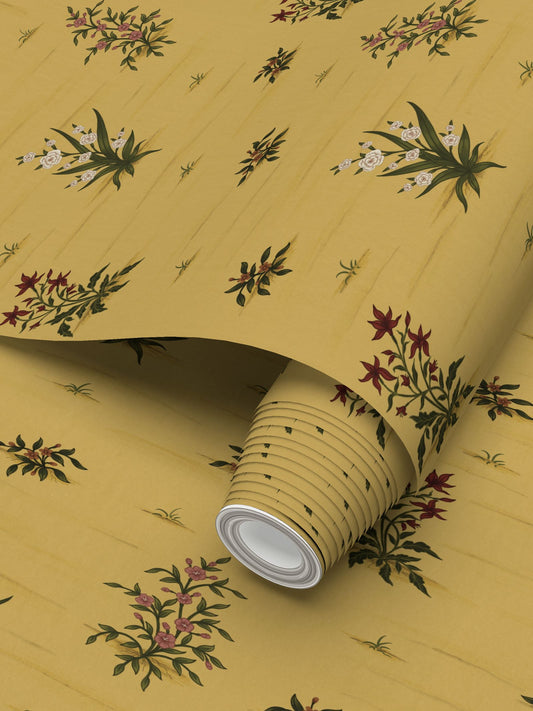 Yellow Floral Wallpaper