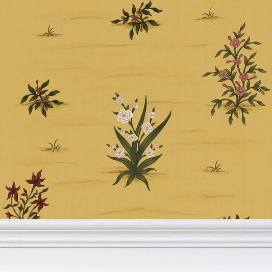 Yellow Floral Wallpaper